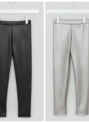 Шкіряні жіночі легенсы з еко-шкіри для дівчинки matalan