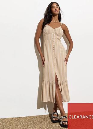 Неймовірної краси сарафан з вмістом льону new look