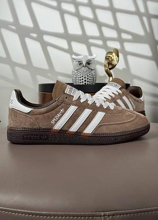 Мужские кроссовки adidas spezial brown white
