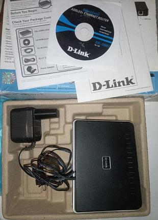 Маршрутизатор d-link dsl-2500u, adsl2/2+ ethernet-маршрутизатор 2