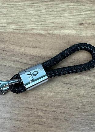 Автомобільний брелок ремінець кіска плетений, виготовлений зі шкіри toyota bmw lexus mazda nissan chevrolet mitsubishi