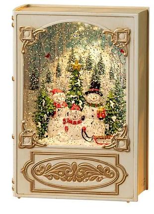 Нічник новорічний музичний xmas wdl 24023b 3579, сніговики