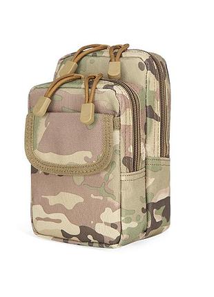 Підсумок моллі на два відділи molle зелена олива мультикам