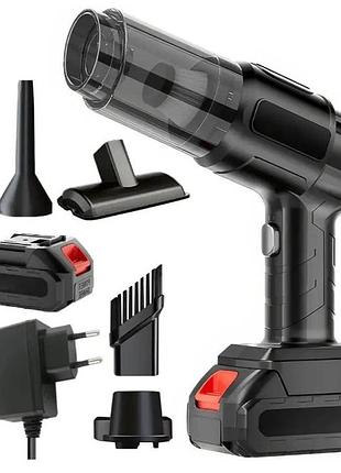 Пылесос аккумуляторный ручной vacuum cleaner 9997, черный