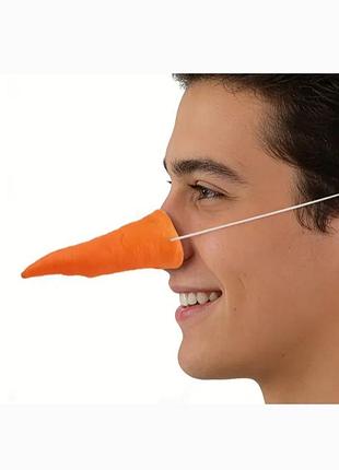 Карнавальний маскарадний ніс морква морквочка сніговик костюм карнавальный маскарадный нос снеговик морковка морковь олаф снігова баба снежная