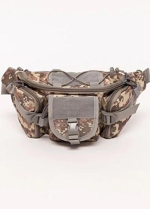 Сумочка на пояс тактична військова бананка піксель