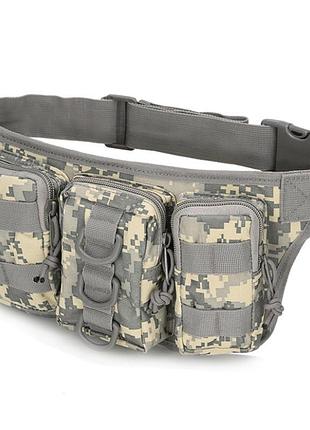 Тактическая военная сумка бананка пиксель