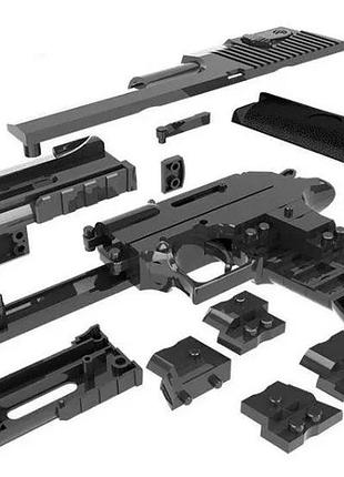 Детский конструктор пистолет на пульках desert eagle, игрушечный набор с глушителем diy 3