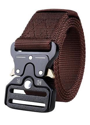 Пояс ремень военный 10415 тактический черный коричневый