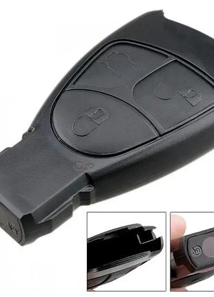 Заготовка ключа корпус під чип 3 кнопки mercedes брелок без леза для авто