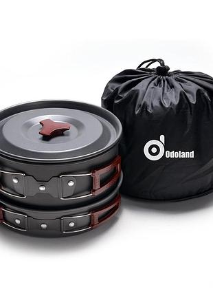 Набор походной посуды складной на 5 персон 13 предметов алюминий al-500 туристический