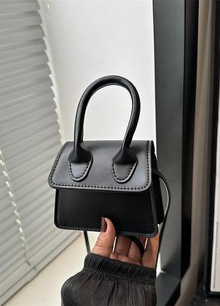 Женская сумка 10663 кросс-боди черная