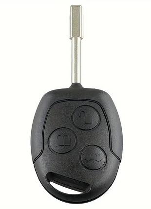 Ключ-заготовка ford mondeo, focus, корпус під чіп, 3 кнопки, fo21, 433мгц
