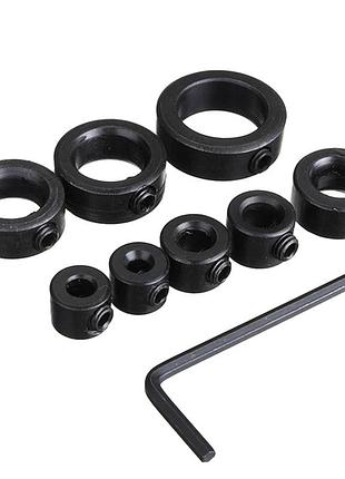 Ограничители глубины сверления для сверл 8 шт 3-16 мм, регулируемые стопорные кольца для точного погружения