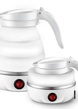 Дорожній електрочайник ys-2008 складаний силіконовий 600мл портативний чайник