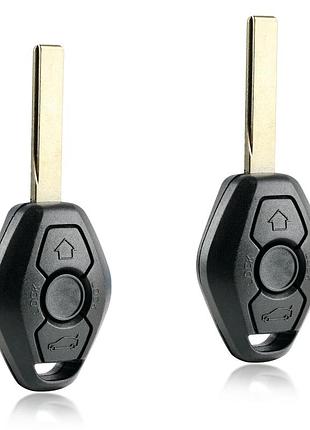 Ключ-заготовка bmw корпус hu92 3 кнопки без чипа и платы сигнализации