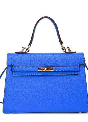 Женская сумка 10652 кросс-боди на ремешке синяя