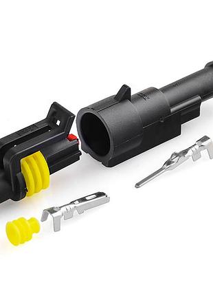 Роз’єм автомобільний електричний герметичний dj7011-1.5 комплект 1 pin