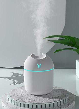 Ультразвуковой мини-увлажнитель воздуха 250 мл usb с ночником, портативный диффузор для дома и офиса