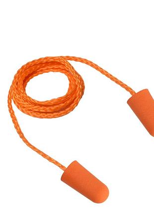 Беруші 3m 1110 29дб зі шнурком 10 пар одноразові затички у вуха від шуму поліуретан