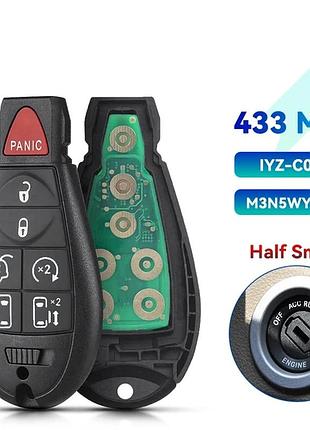 Ключ для авто зажигания m3n5wy783x чип 7 кнопок dodge caravan jeep дистанционный