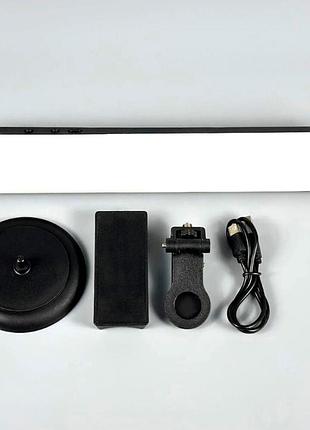 Видеосвет портативный mj-21 rgb 3000-6500k, черный