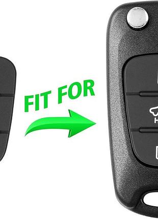 Гумові кнопки для брелока-ключа hyundai kia, 3кн hold, змінна накладка