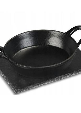 Чавунна сковорода grillmeister ø16 см із підставкою hg1159a