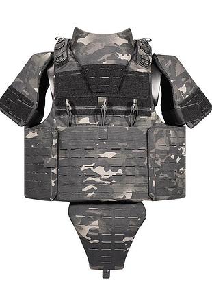 Бронекостюм yakeda жилет тактический плитоноска molle черный камуфляж
