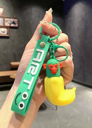 Брелок іграшка italian brainrot для сумки рюкзака ключів, брелок італійські тваринні бреінорот на сумку ключі шимпанзини бананіні