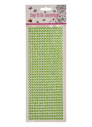 Наклейки декоративні xy-004(green) на планшеті 504 шт