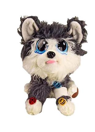 Мягкая игрушка собачка mp 1955 с аксессуарами серый