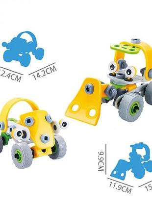 Конструктор build&play 2 в 1 "будівельники" hanye j-7725, 56 елемента