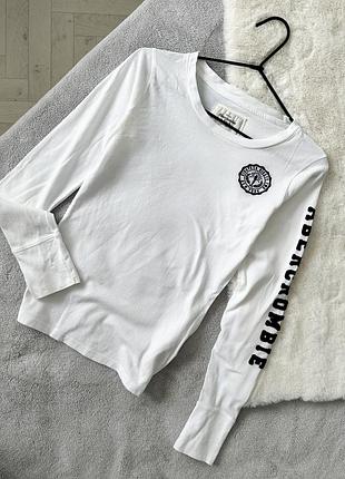 Белый лонг abercrombie&amp;fitch
