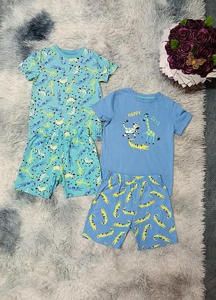 Набір футболка з принтом та шорти хлопчику на 5-6 р