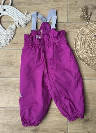 Напівкомбінезон reima 86-92 для дівчинки зимові штани
