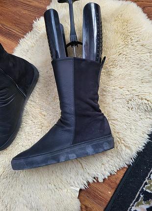 Французькі чоботи arche | натуральна шкіра + замша + латексна фірмова підошва| розмір 40 | оригінал