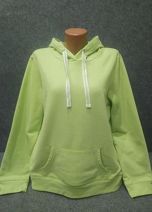 Утепленное худи салатового цвета 50-52 размера