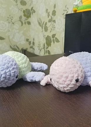 В’язані плюшеві черепашки ручної роботи, амінґурумі