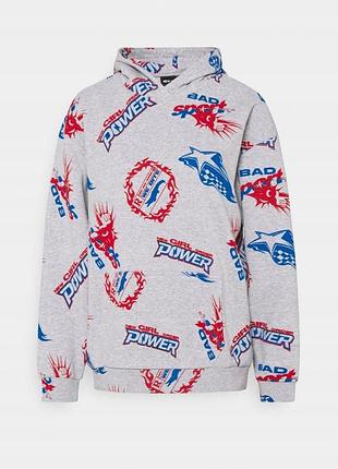 Худі з принтом на флісі 2