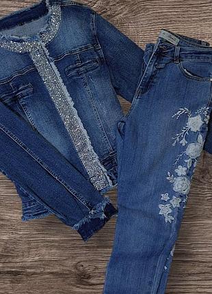 Джинсовий піджак+джинси