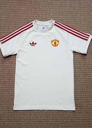 Adidas manchester united adicolor classics 3 stripe футболка оригінал (m)