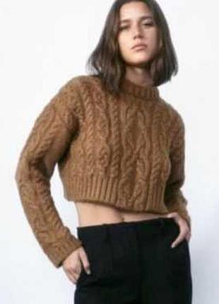 Теплий укорочений светр