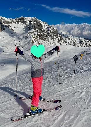 Лижний костюм, теплий костюм для дівчинки decathlon wedze 10 років 133-142 см