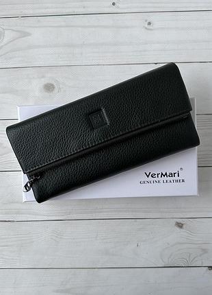 Женский кожаный зеленый кошелек(люкс)