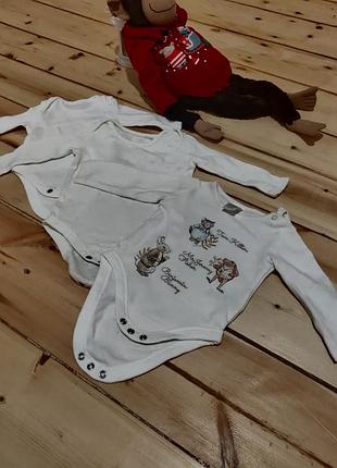 Комплект речей 56-62, 0-3 міс: боді, штанці, комбінезон+аксесуари