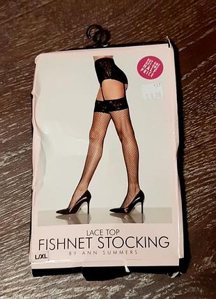 Нові панчохи в сіточку р. l/ xl від ann summers