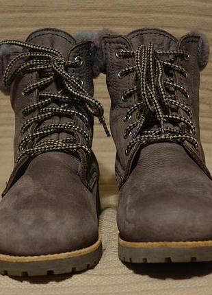 Теплые цигейковые ботинки табачного цвета panama jack испания. 40 р( 25,5 см.)