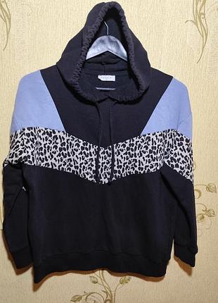 Жіночий худі з капюшоном котоновий утеплений флісом с-м розмір