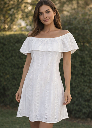 Молочное коктейльное платье